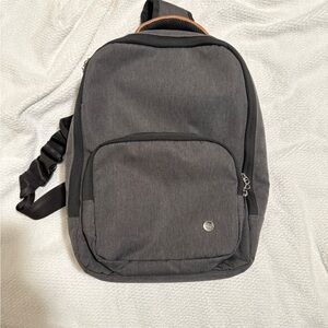 Gray Minimalist Backpack with Durable Design